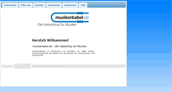 Desktop Screenshot of musikerkabel.de