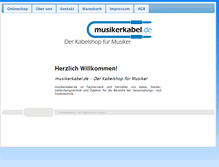 Tablet Screenshot of musikerkabel.de